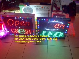 LED Display Open dan Running Text